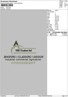 Thstext Embroidery File 6 sizes