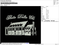 Theta Delta Embroidery File 5 size