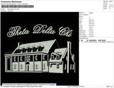 Theta Delta Embroidery File 5 size