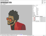 The Weeknd V2 Embroidery File 4 size