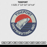 Tideport Embroidery File 5 sizes