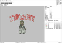 Tiffany Embroidery File 6 sizes