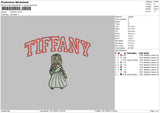 Tiffany Embroidery File 6 sizes