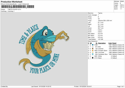 Plaice Text Embroidery Machine Design File 6 sizes