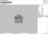 Momstext 2603 Embroidery File6 sizes