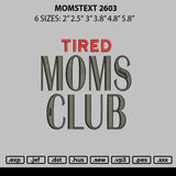 Momstext 2603 Embroidery File6 sizes