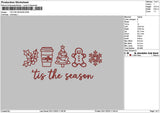 Seasontext 0311 Embroidery File 6 sizes