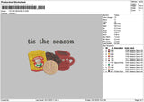Seasontext V002 Embroidery File 6 sizes