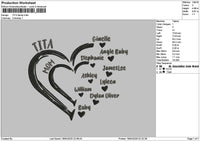 Titatext Embroidery File 6 sizes
