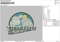 Tizzy Treps Embroidery File 4 Size