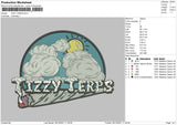 Tizzy Treps Embroidery File 4 Size