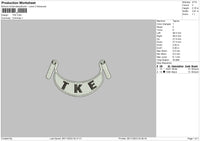 Tke EMbroidery File 6 sizes