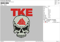 Tke V2 Embroidery File 6 sizes