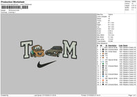 Tm Cars Embroidery File 6 sizes