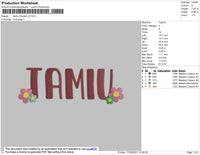 Tamiu Flowers V2 Embroidery File 4 size