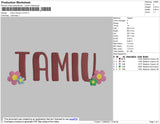 Tamiu Flowers V2 Embroidery File 4 size