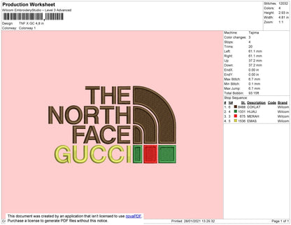 The North Face X Gucci