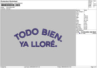 Todotext Embroidery File 6 sizes