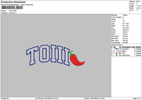 Toiii Papper Embroidery File 6 sizes