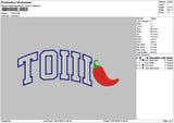 Toiii Papper Embroidery File 6 sizes
