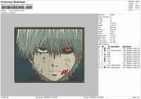 Tokyo Ghoul Embroidery File 4 Size