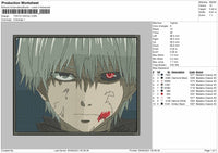 Tokyo Ghoul Embroidery File 4 Size