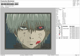 Tokyo Ghoul Embroidery File 4 Size