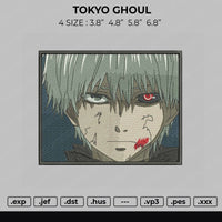 Tokyo Ghoul Embroidery File 4 Size