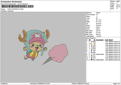 Tony2108 Embroidery File 6 sizes