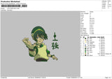 Toph Befong 04 Embroidery File 4 Sizes