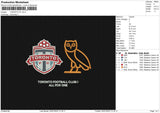 Toronto FC Embroidery File 5 sizes