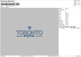 Toronto Text Embroidery File 6 sizes