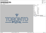 Toronto Text Embroidery File 6 sizes