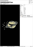 Moon 3107 Embroidery File 6 sizes