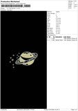 Moon 3107 Embroidery File 6 sizes