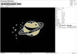 Moon 3107 Embroidery File 6 sizes