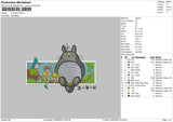 Totoro 002 Embroidery File 5 sizes