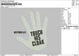 Touchtext 1105 Embroidery File 6 sizes