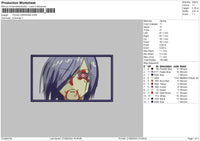 Touka Kirishima Embroidery File 5 sizes