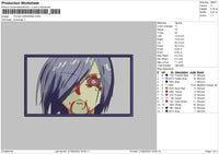 Touka Kirishima Embroidery File 5 sizes