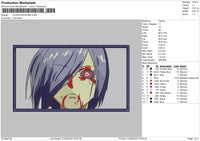 Touka Kirishima Embroidery File 5 sizes