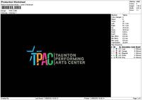 Tpactext Embroidery File 6 sizes
