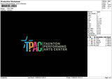 Tpactext Embroidery File 6 sizes