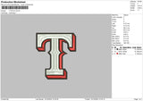 T Patch Embroidery File 6 sizes