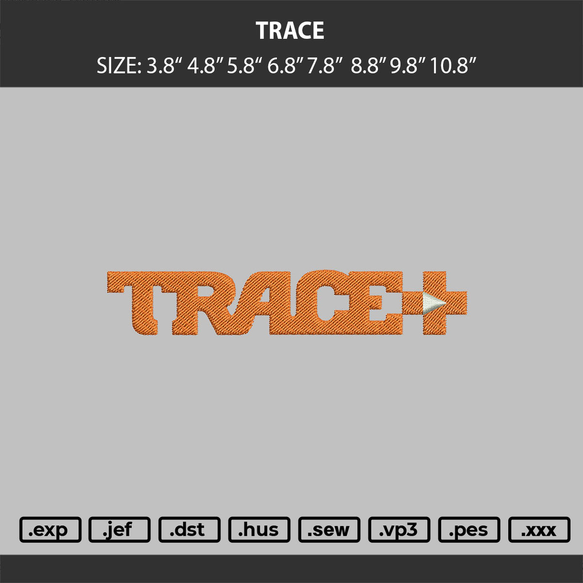 TRACE Embroidery Machine Design Files