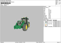 Tracktor 1502 Embroidery File 6 sizes