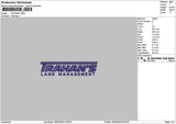 Trahanstext Embroidery File 6 sizes