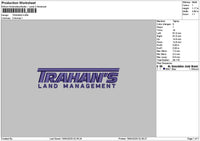 Trahanstext Embroidery File 6 sizes