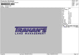Trahanstext Embroidery File 6 sizes