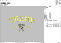 Tramptext Embroidery File 6 sizes